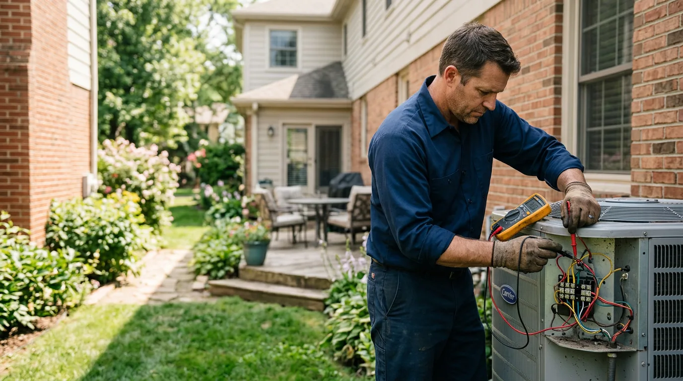 HVAC technician working near Lexington, KY